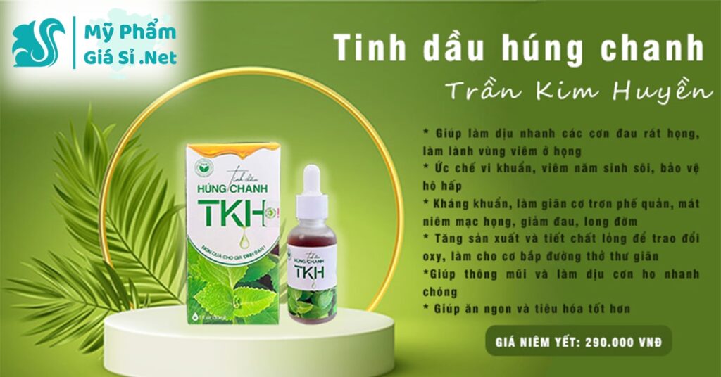 Review Tinh dầu húng chanh Trần Kim Huyền
